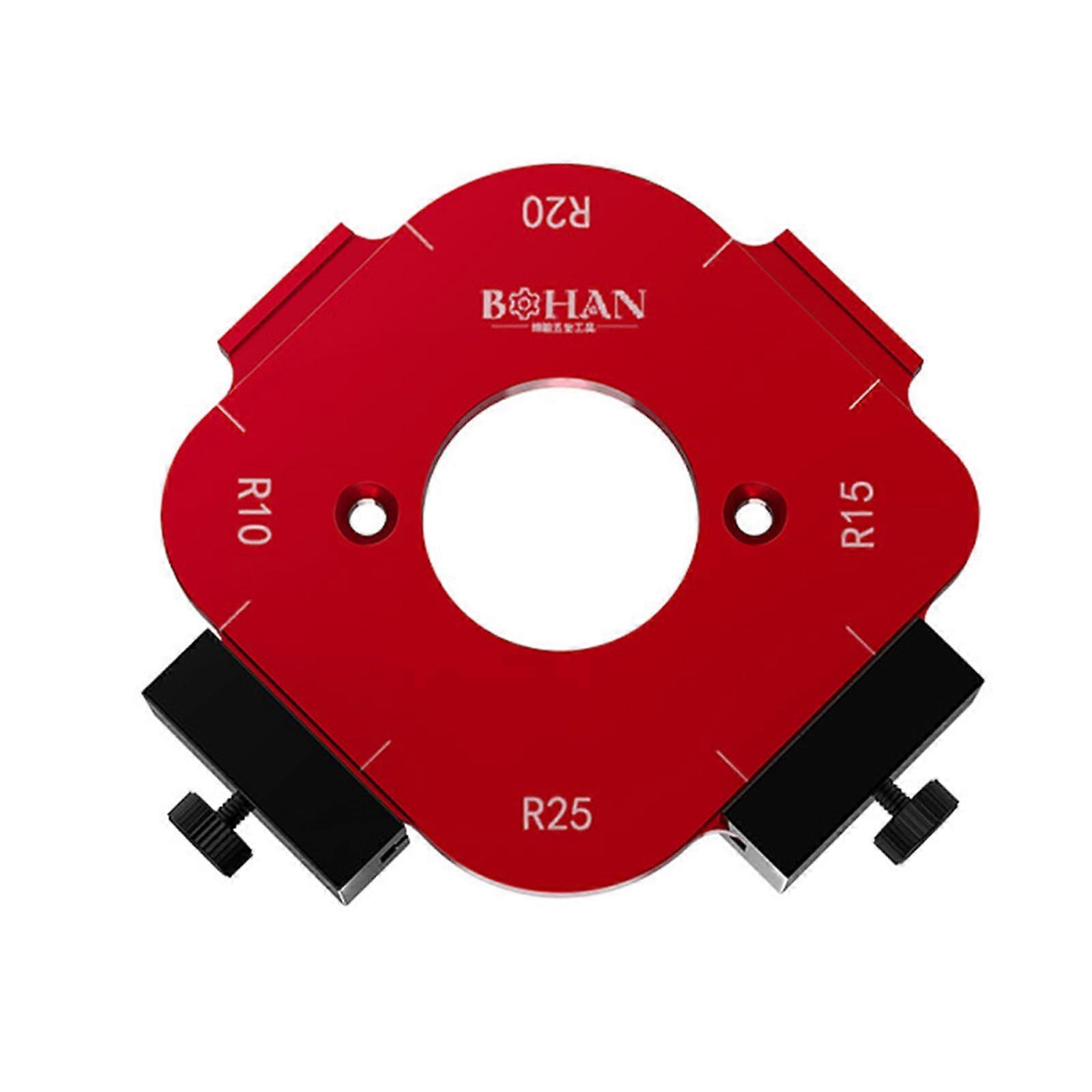Corner Radius Milling Templates Aluminium Alloy Radius Jig R10 R15 R20 R25 For Woodworking Bow Cutting Auxiliary Tool