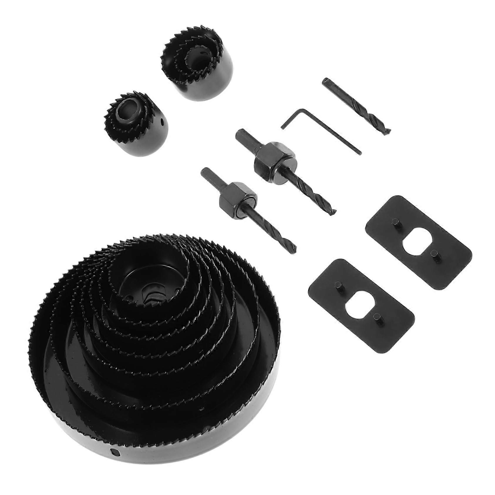 Partial Hole Saw Set Speed Steel Wood Drill Bit for Precise Cuts Compatible with Hand Drills and Power Tools for Woodworking and Model Making