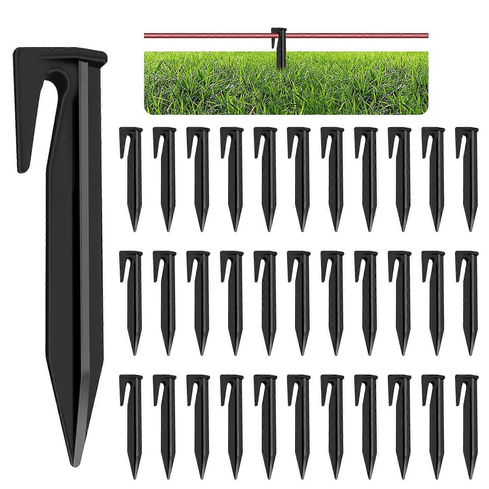 150Pack Pegs for Securing Boundary Wires, Robotic Lawn Mower Ground Anchors, Cable Stakes, Garden Perimeter Markers, and Lawn Mower Accessories