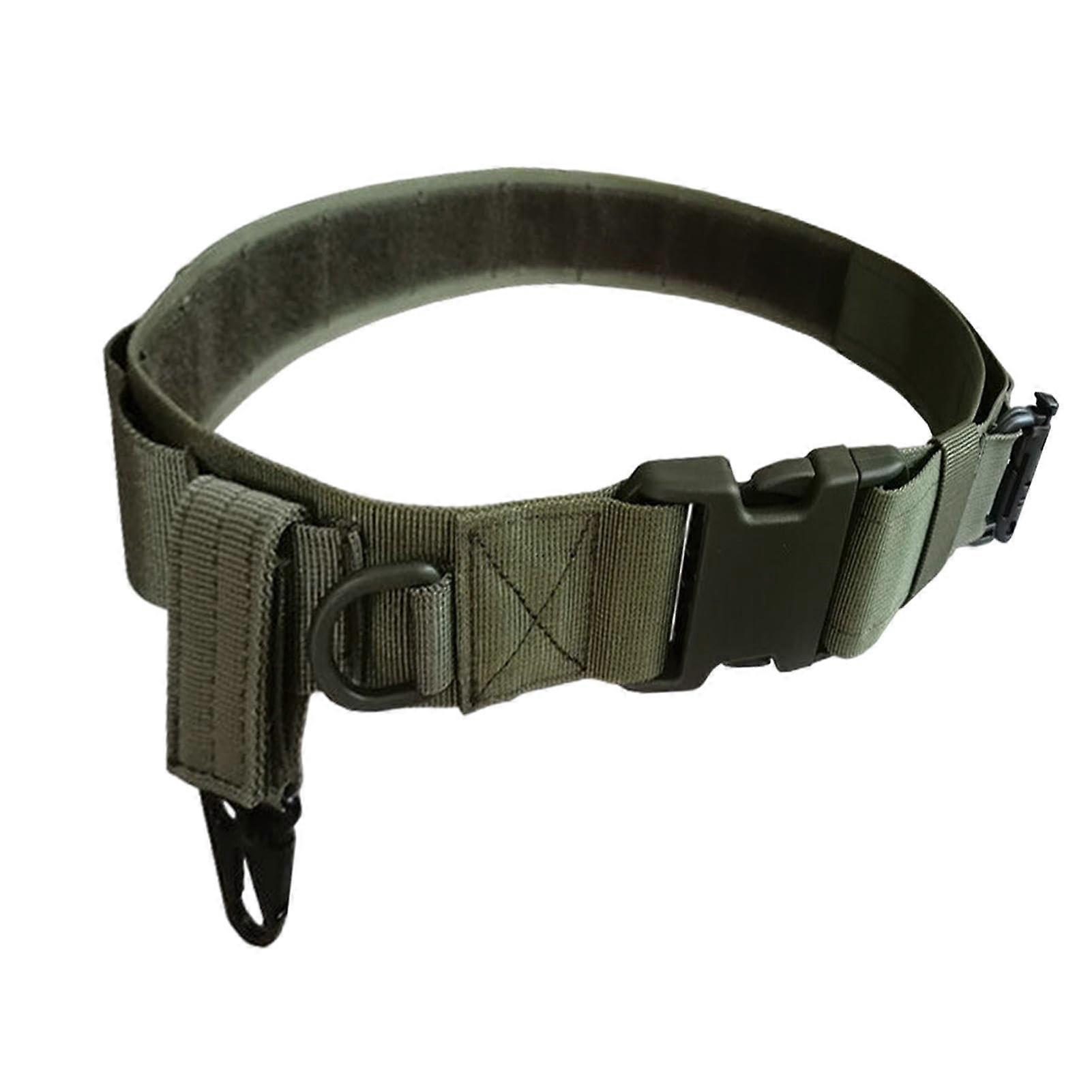 Durable work belt, holds most pouches, clips, and tool holders for woodworkers and construction contractors, adjustable black