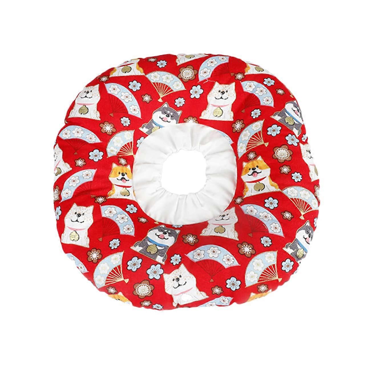 Pet Dog Collar Soft Elastic Headwear Prevent Licking Chewing Size Adjustable