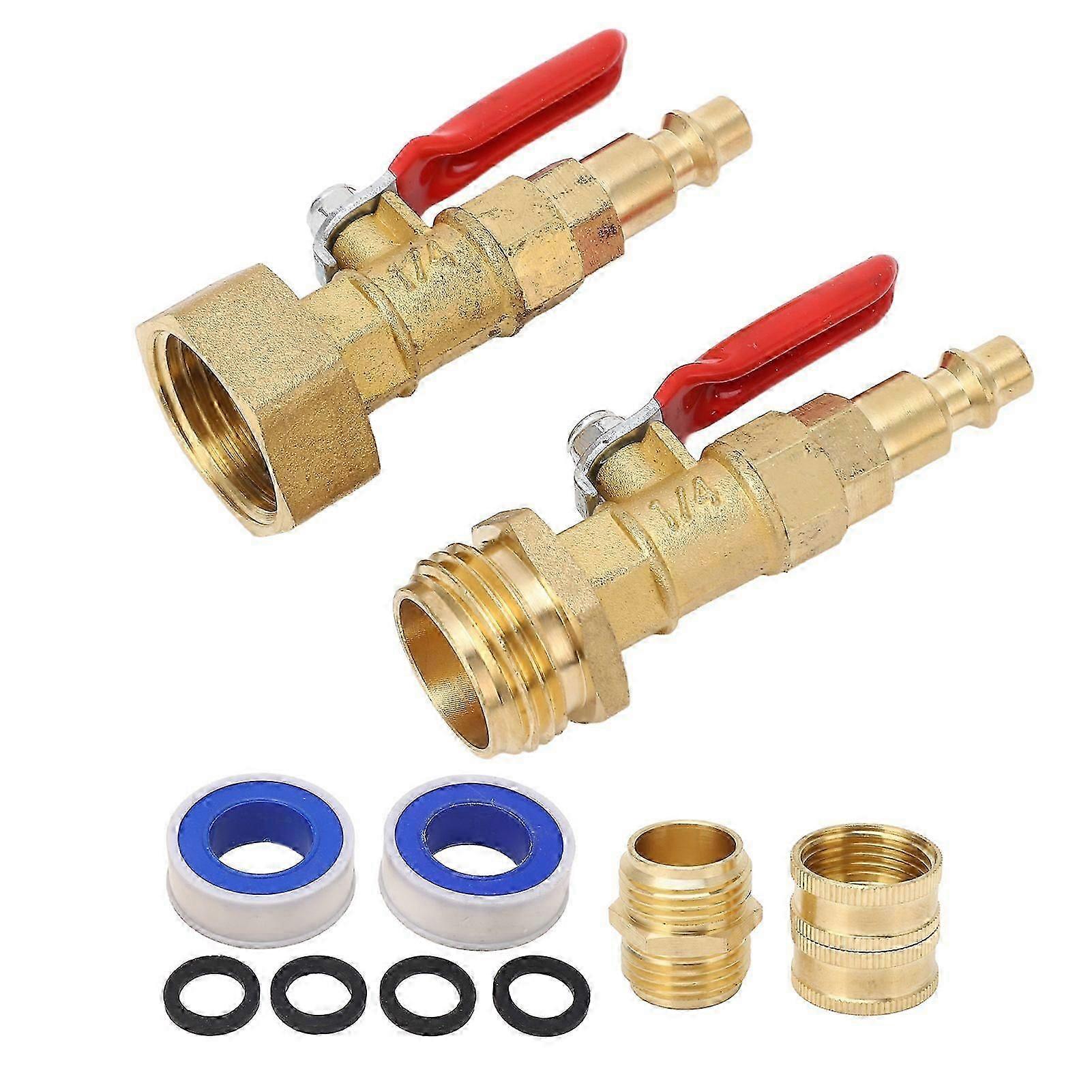 Boat RV adapter with 1/4in quick connect and 3/4in GHT thread