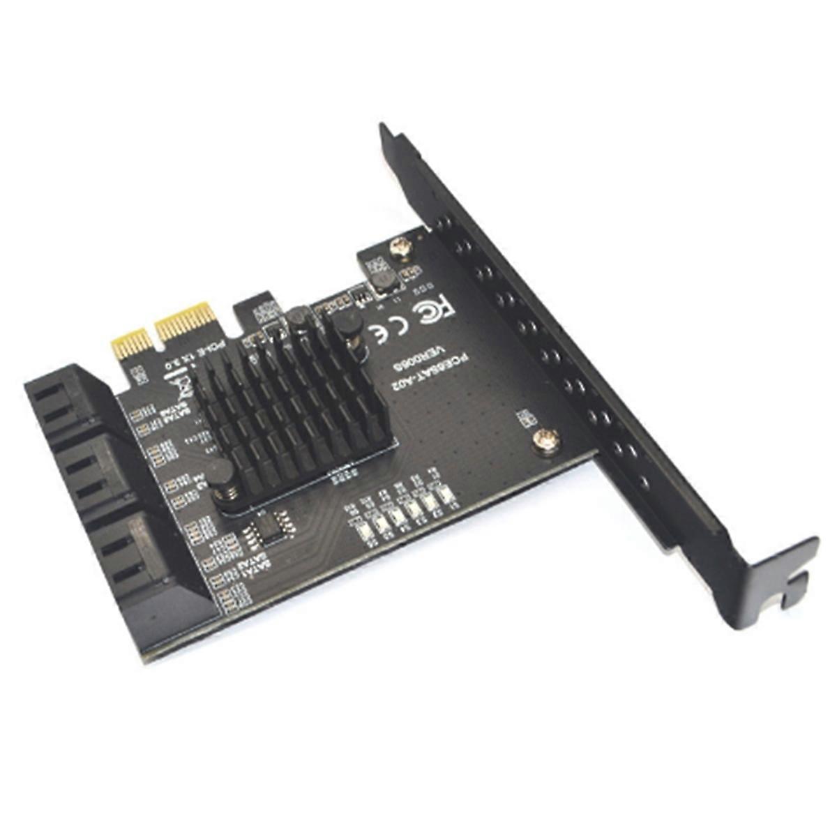 PCIE SATA 1X to 6 Ports SATA 3.0 PCI E Controller Pci Express Multiplier Expansion Card 6Gbps Add on Card Riser