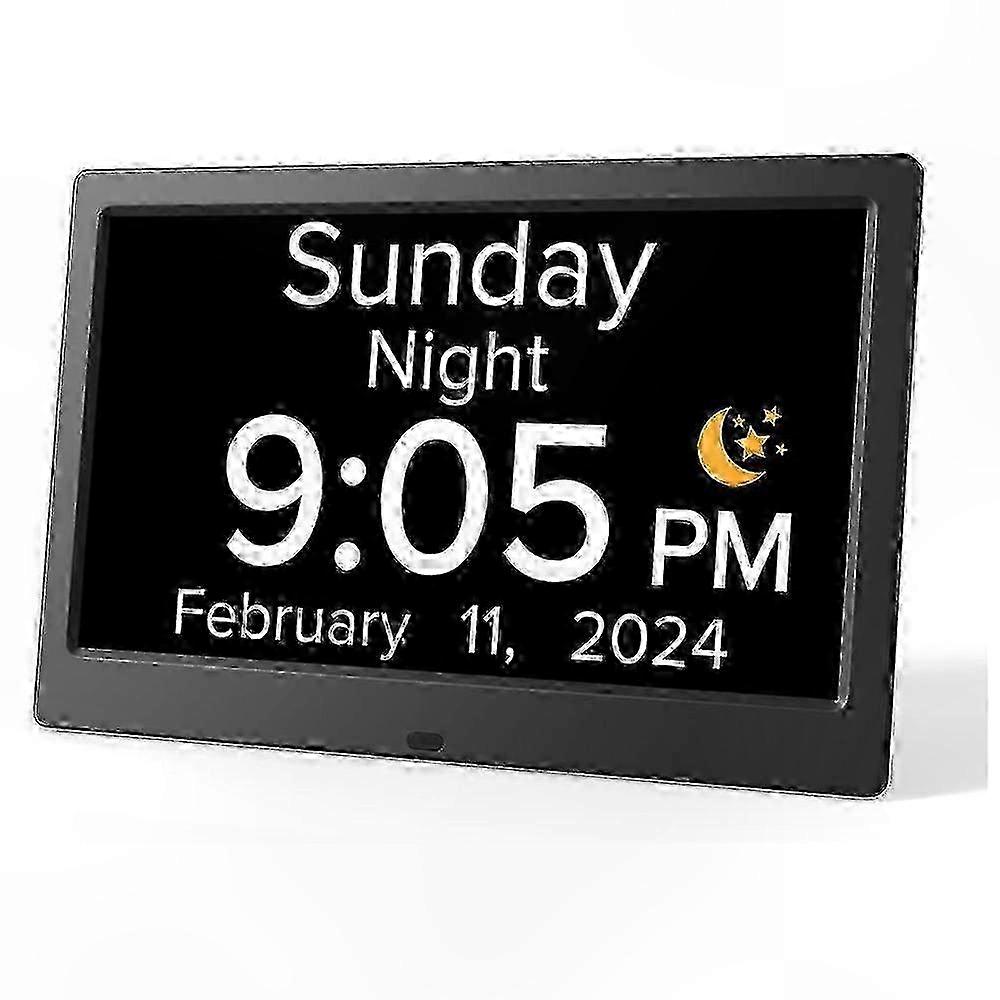 Large Display Digital Alarm Clock with Day, Date, and DST Functionality for Easy Viewing