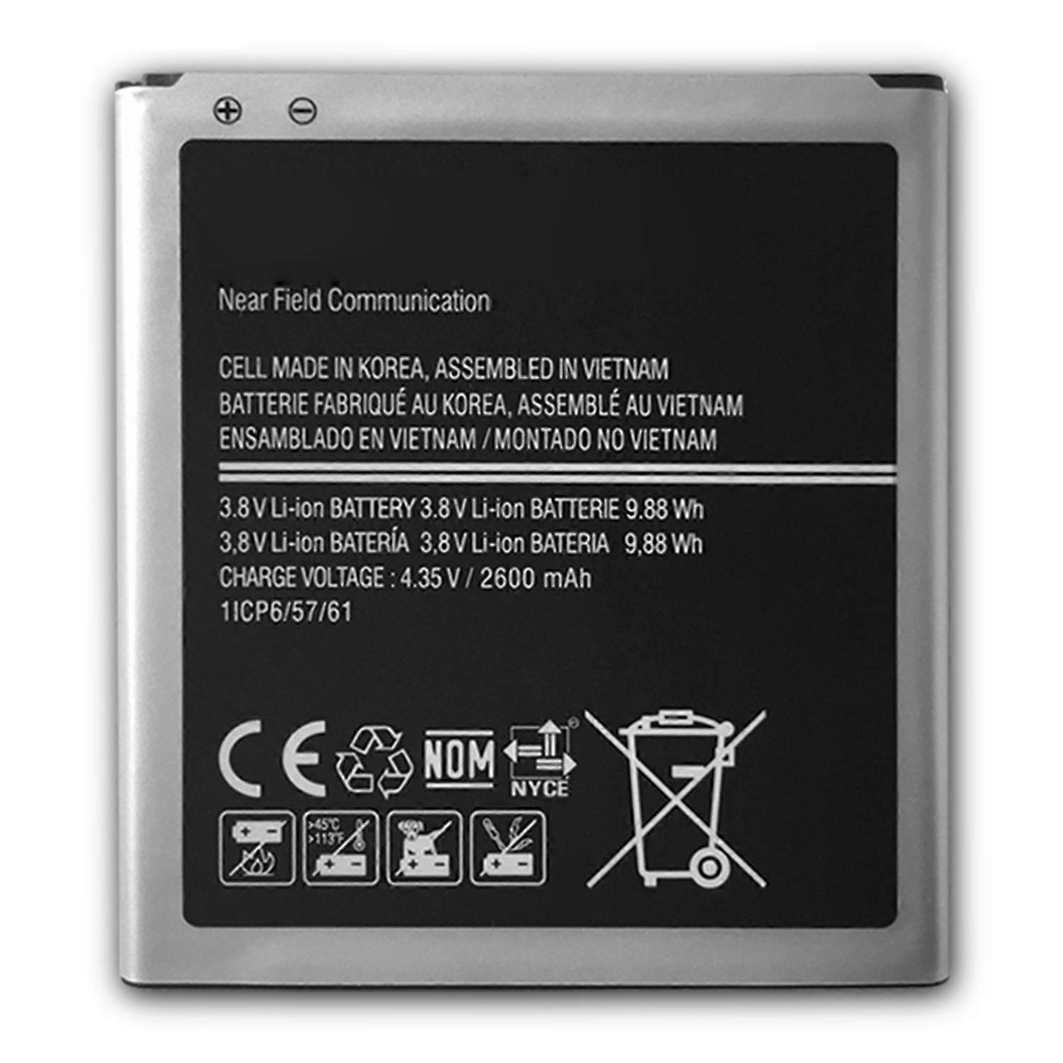For Samsung Galaxy J3 (2016) 3.80V 2600mAh Li-ion Battery Replacement Part (Encode: EB-BG530BBE) (wi