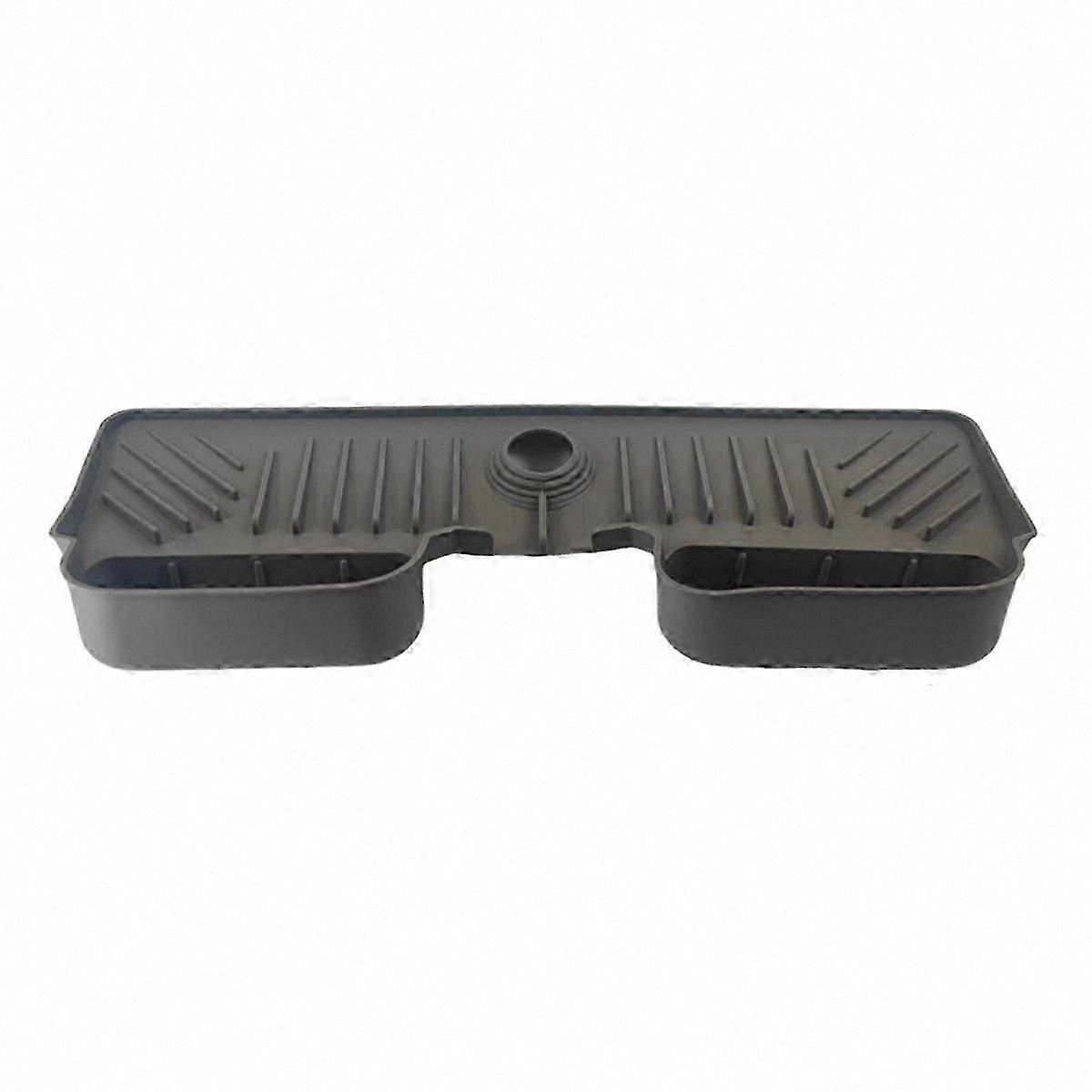 Silicone Sink Mat Absorbent Faucet Splash Guard for Countertop Protection and Drainage Drying Pad