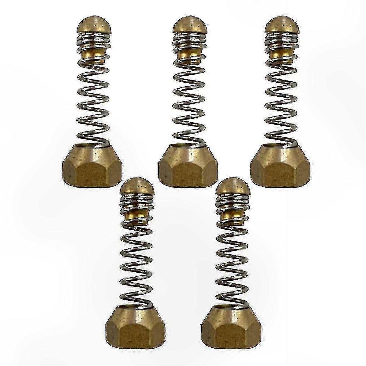 5Pcs 1/8 Internal Thread Pressure Washer Pipe Nozzles, Sewer Drain Pipe Spring Ejectors