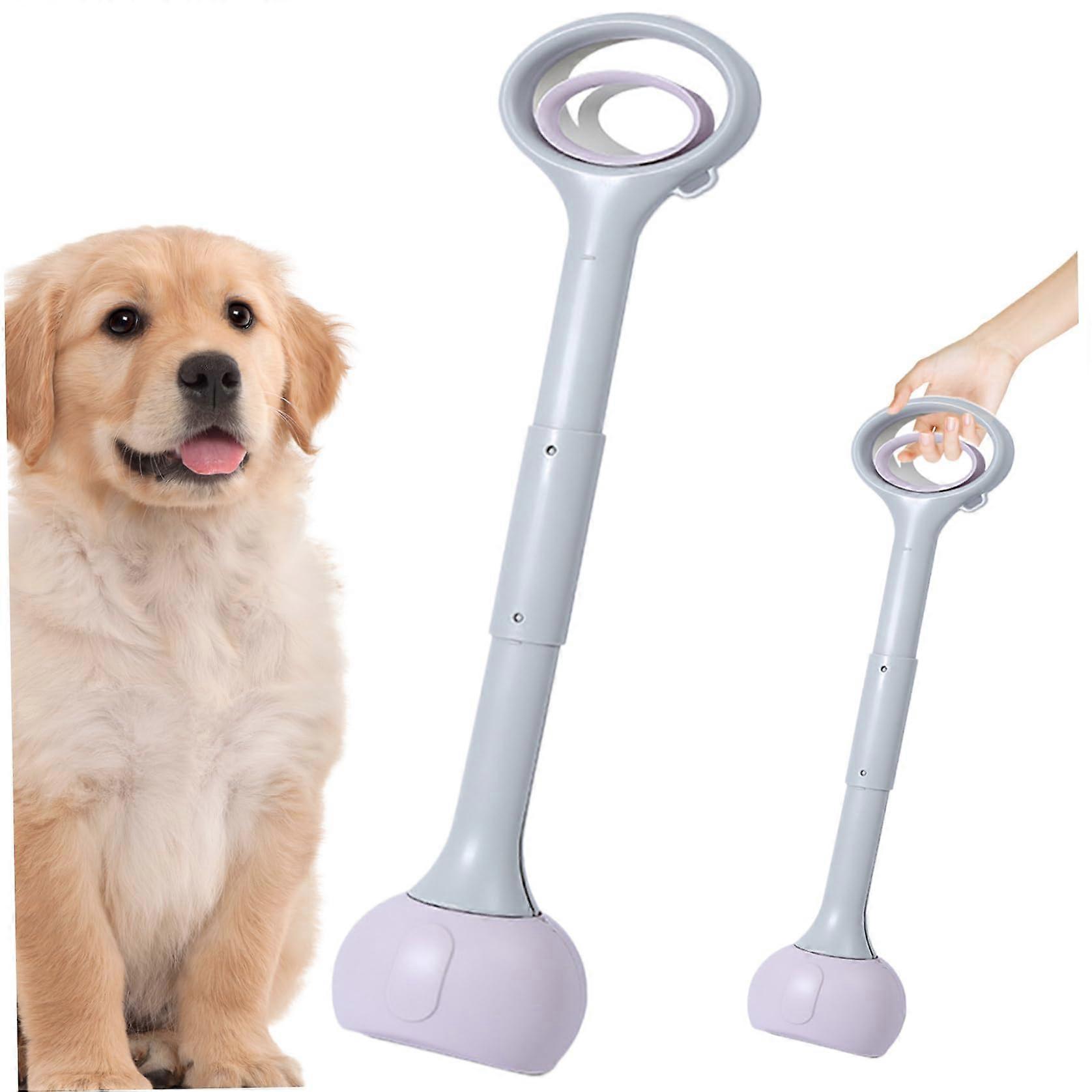 Dog Pooper Scooper, 27.6' Folding Pooper Scooper with Long Handle, Plastic Portable Pooper Scooper Large Capacity for Yard, Grass, Gravel.