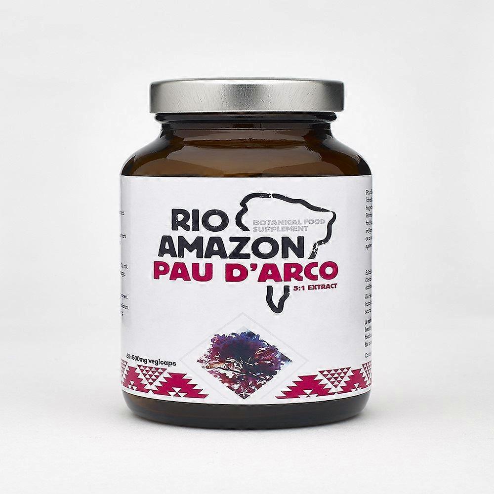 Rio Amazon Pau d'Arco (Lapacho) 60 x 500mg (5:1 extract) Vegicaps - 2 Pack