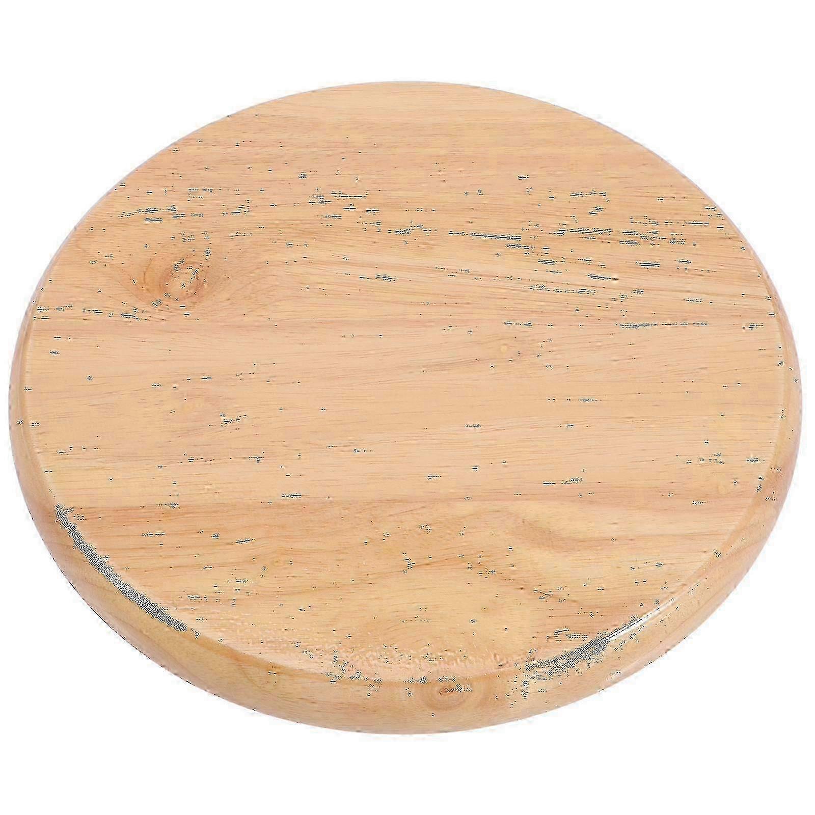 Rundt erstatningssete i tre for barstoldeler