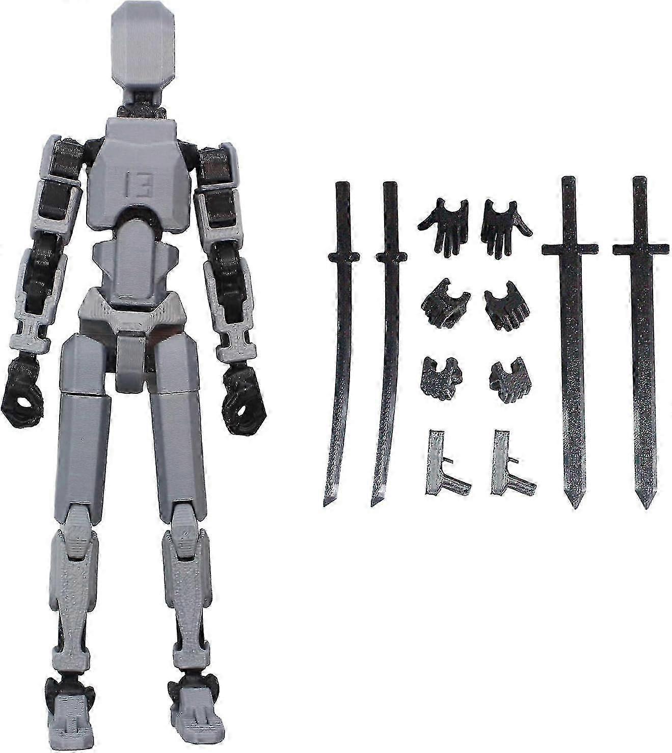 Articulated 3D Printed Action Figure, Movable Desktop Decor, Collectible Toy Gift for Enthusiasts