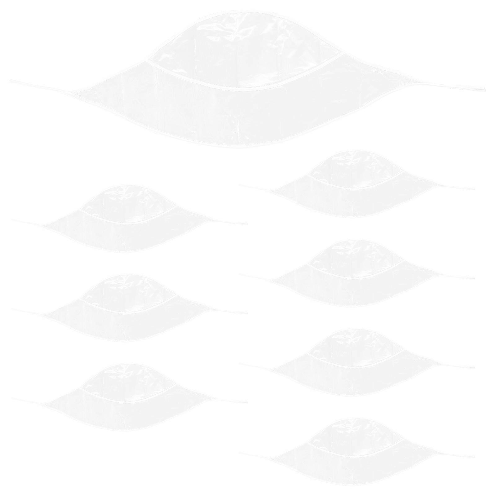 Rain Cover Clear Waterproof Rain Hats for Women to Protect Hairstyle 8Pcs