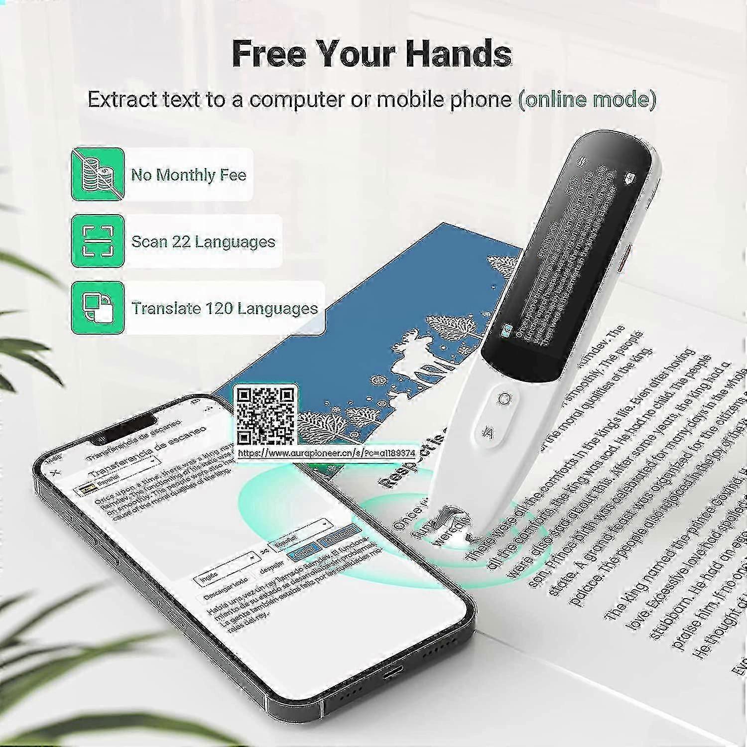 Pen Scanner, Text To Speech Dispozitiv Pentru Dislexie, Ocr Digital Highlighter Reader Pen, Examen Reading Pe