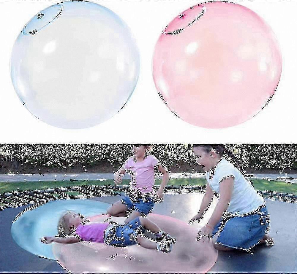 Aufblasbarer Strand-Seifenblasenball 2er-Pack - Gelee-Wasserballon, Gummi-Spielball für Kinder und Erwachsene
