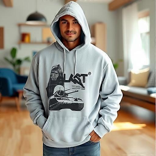 Men's Hoodie Letter Explosion Print Skull Element Harajuku Retro Style