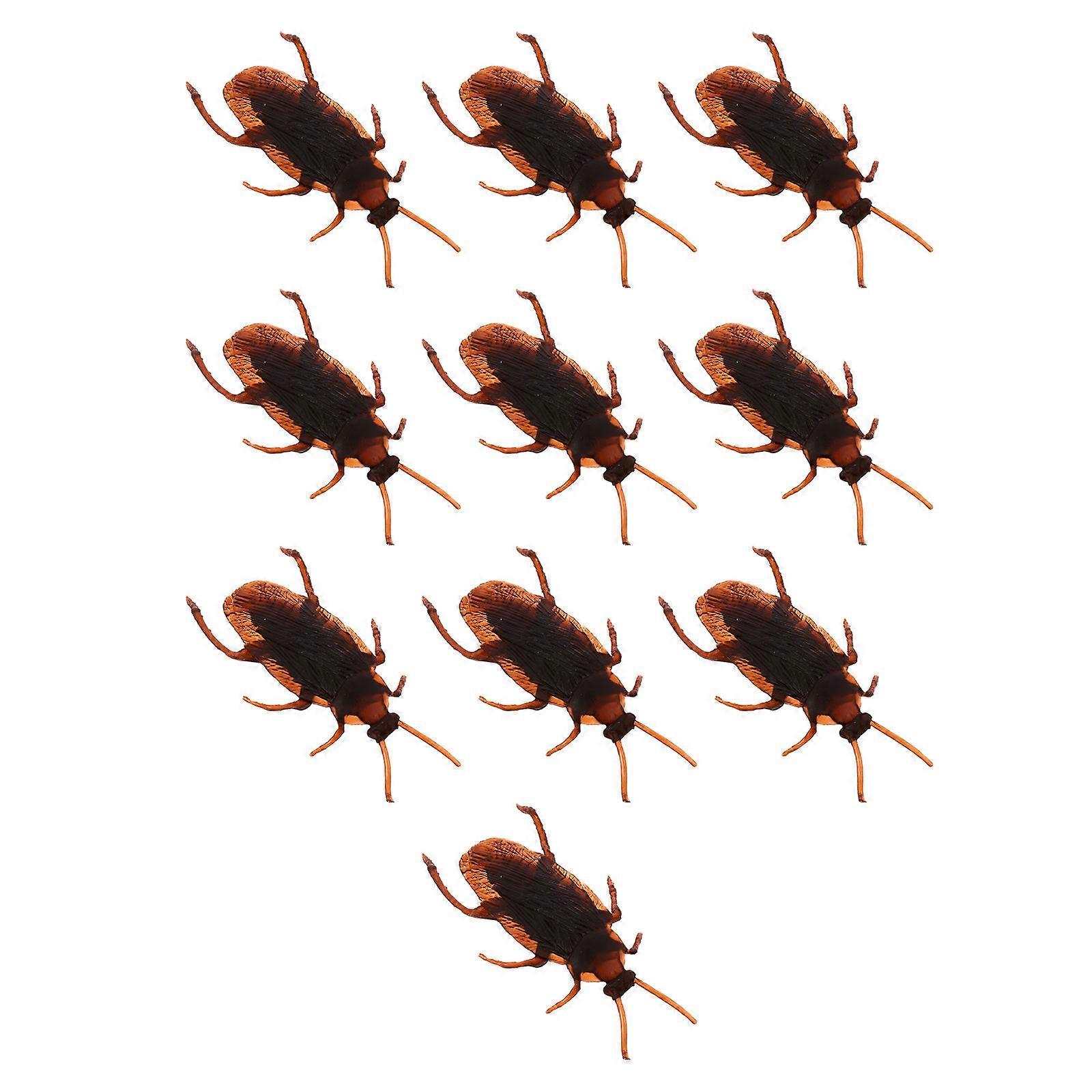 Realistic Simulation Insect Prank – Lightweight Vivid Novelty Cockroach Props for Party Decorations & Fun Trick Games (10pcs)