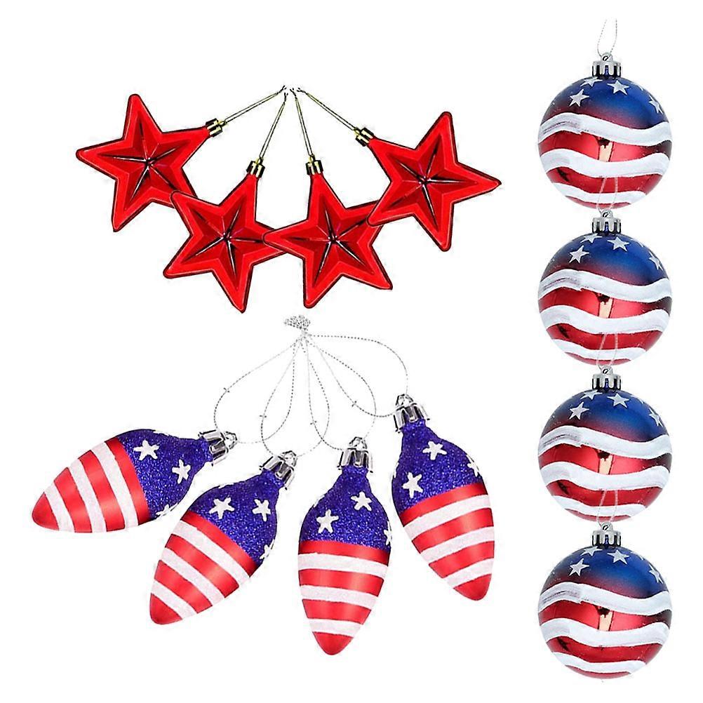 Assorted Color Plastic Hanging Balls for Decoration Use with Resistance and Lightweight Design 12 Pieces