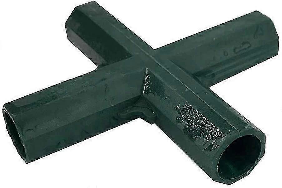 4 Pack Garden Frame Corner Connector 4 Way Pipe Connector Corner Connector for Greenhouse Furniture Frame 16mm Innerflat 4 way