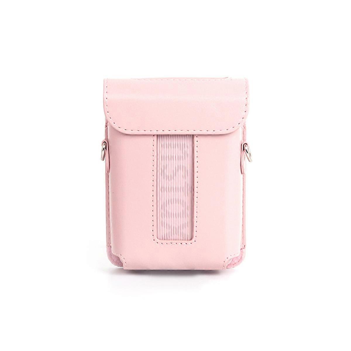 For Mini Link 3 PU Leather Printer Carrying Case Retro Shockproof Storage Bag Accessories Dustproof C