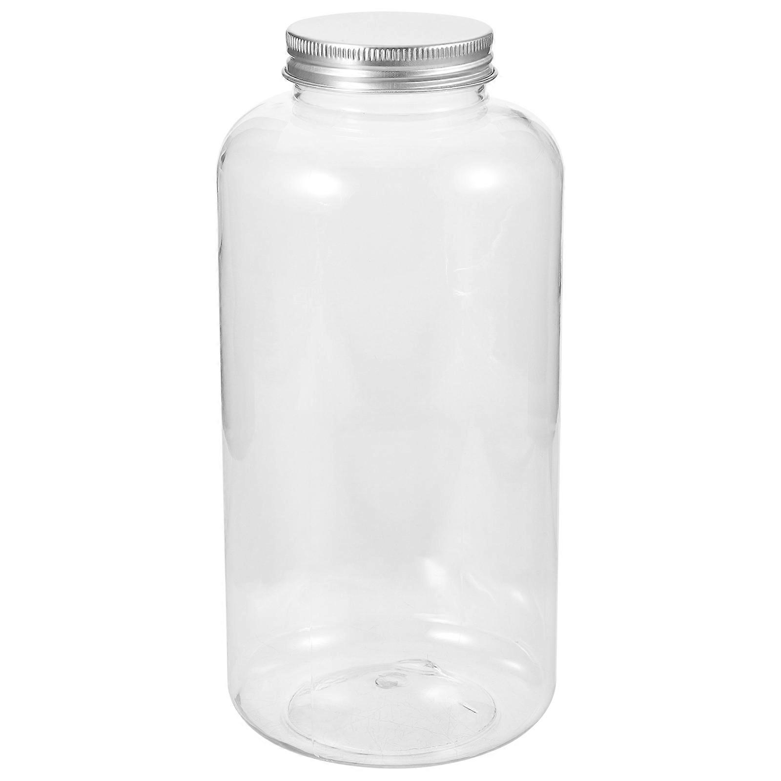 Juice Bottles Large Capacity Beverage Bottle for Drinking Use Transparent Pet