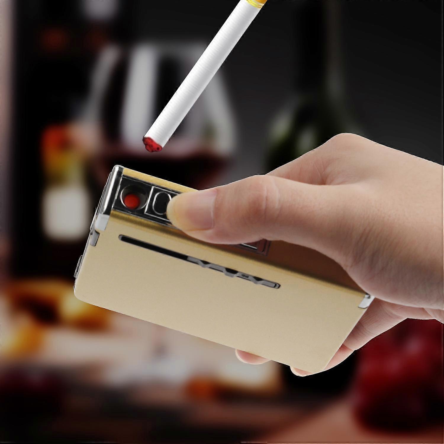Multifunction Cigarette Case 20pcs, Rechargeable Lighter 93x98x15.8mm