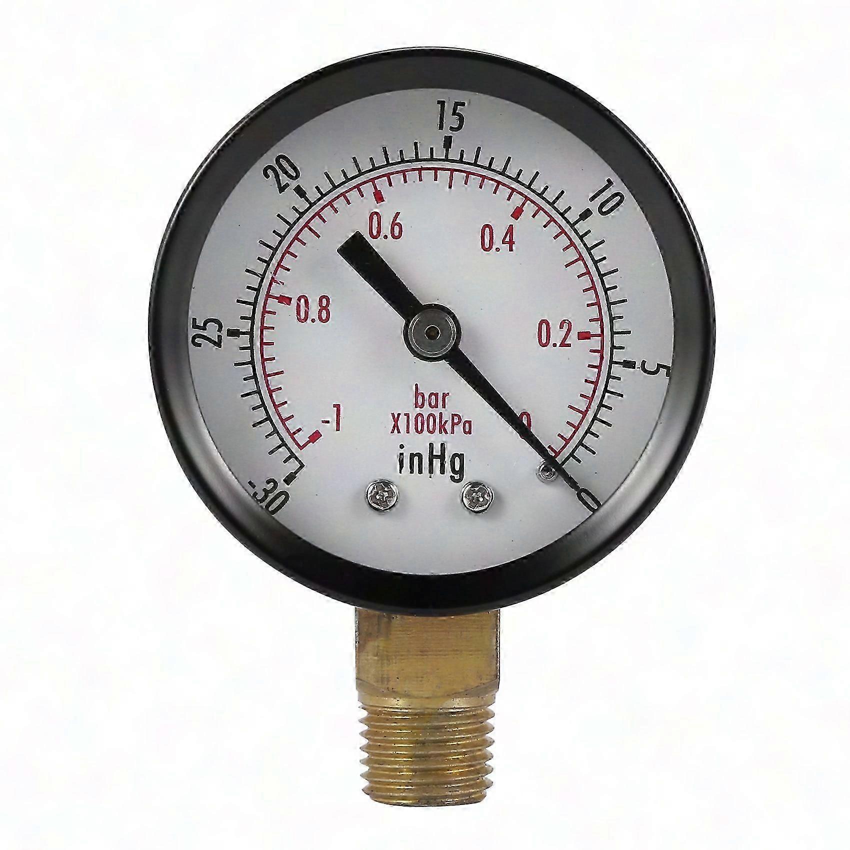 Mini Dial Pressure Gauge 0-30 psi 0-2 bar for Compressor Hydraulic Meters Gag