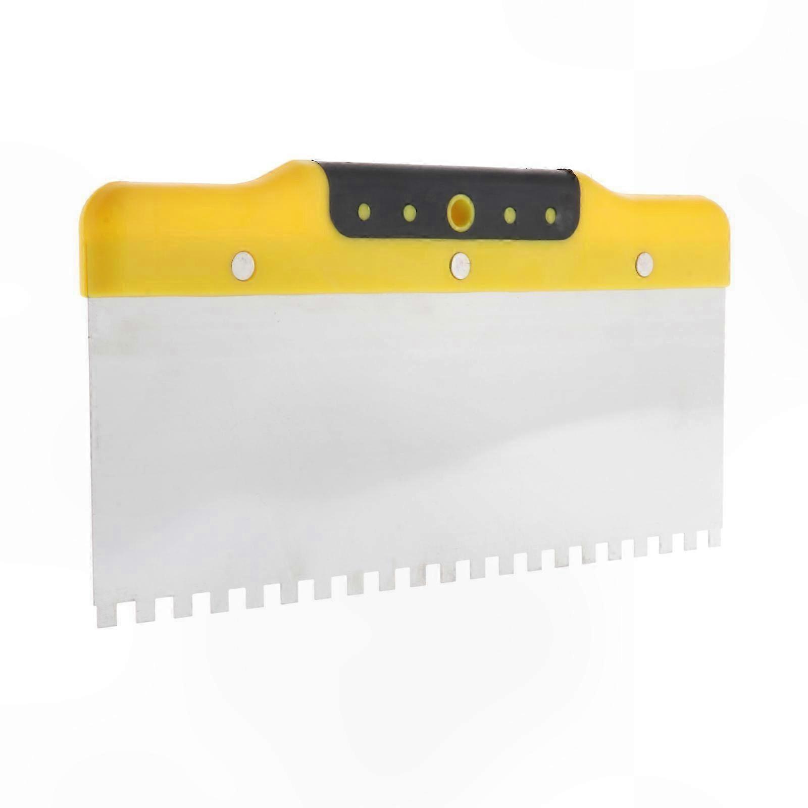 Notched Wall Trowel for Drywall Plastering and Concrete Cement Application
