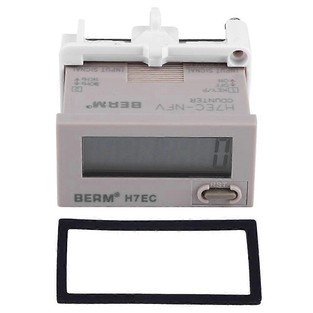 H7EC NFV AC 110-220V Digital Electrical Counter Totalizer with 8-Digit LCD Display