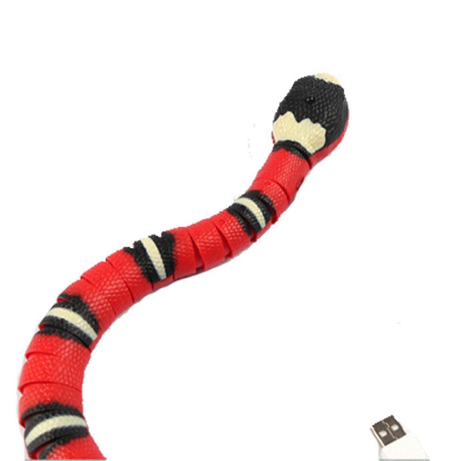 Interactive Cat Toy Smart Sensing Electronic Toy Snake Simulation Animal Model for Pet Training