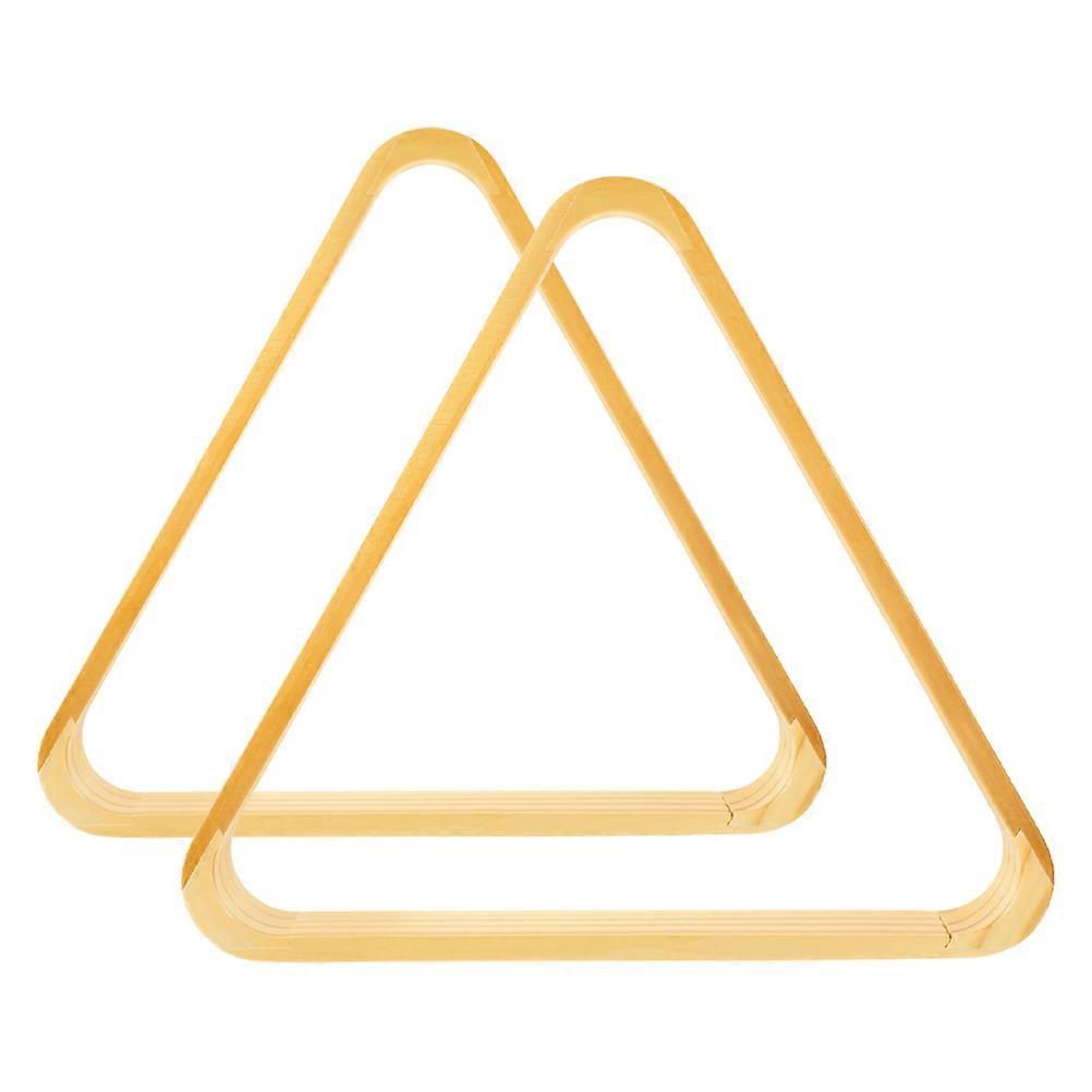 Pool Ball Rack Solid Wood Triangle for Billiard Accessories Set of 6Pcs