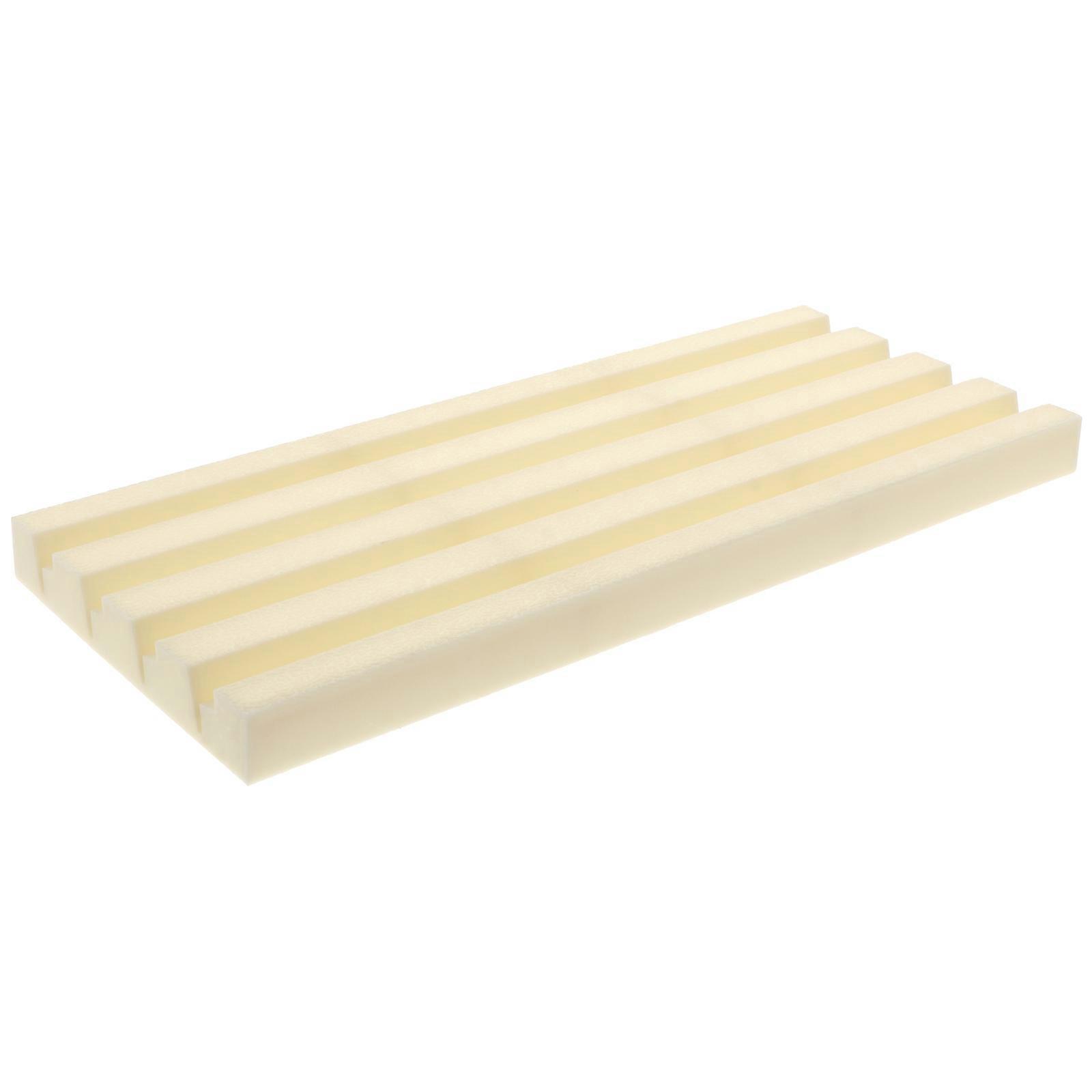 Card Game Holder Rectangular Playing Card Holder for Leisure Time Beige Plastic Storage 1Set