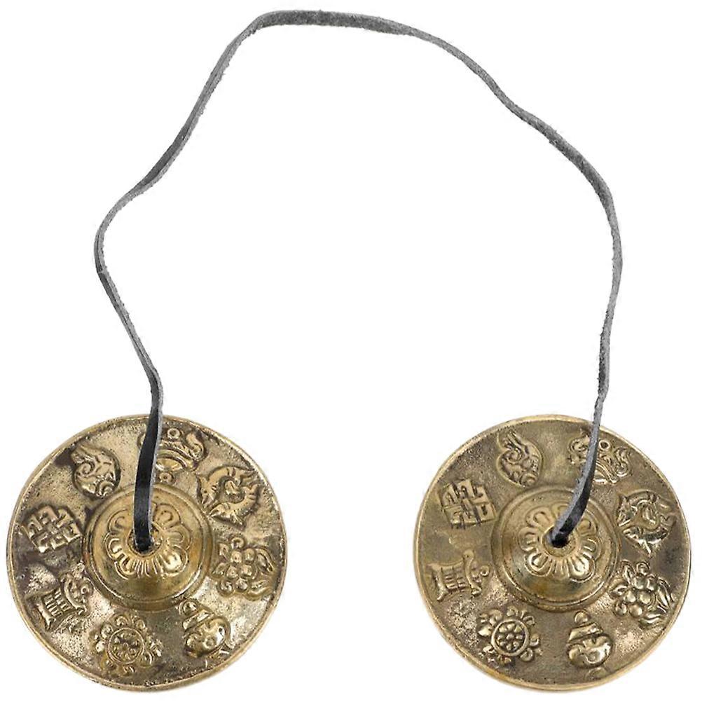 Meditation Bell Cymbals for Adults 3Pcs Golden Instrument
