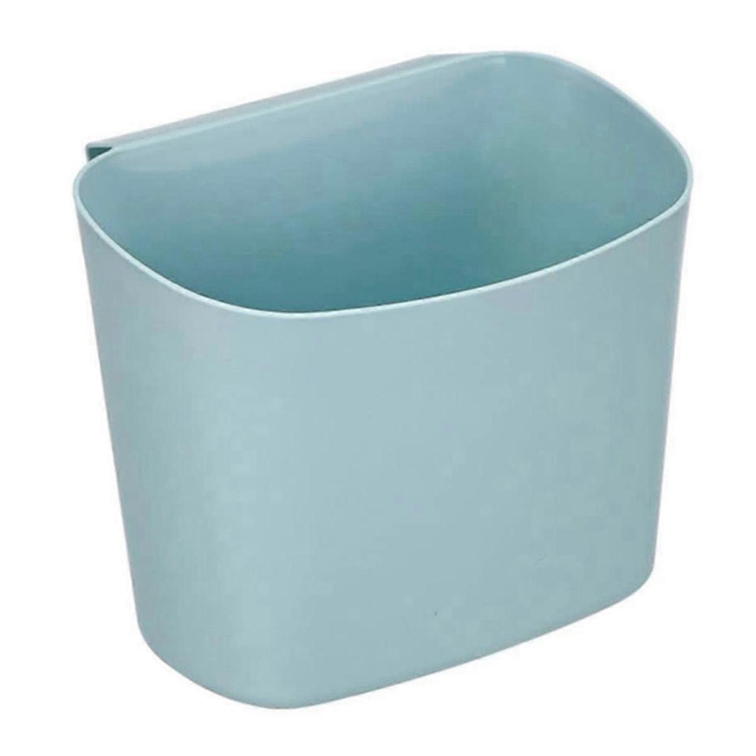 Simple Trash Can Wall-Mounted Trash Can Simple Wastebasket Waste Storage Box Suitable for Kitchen, B