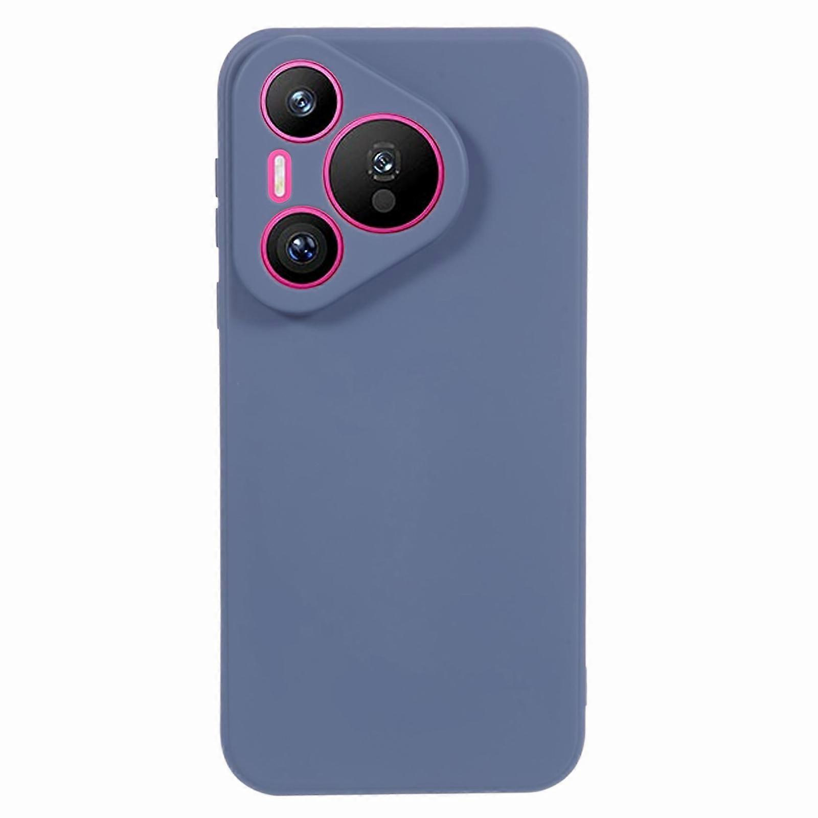 TKdaddy AMORUS For Huawei Pura 70 Pro Case Precise Cutouts TPU Fiber Lining Shockproof Phone Cover Lavender Grey