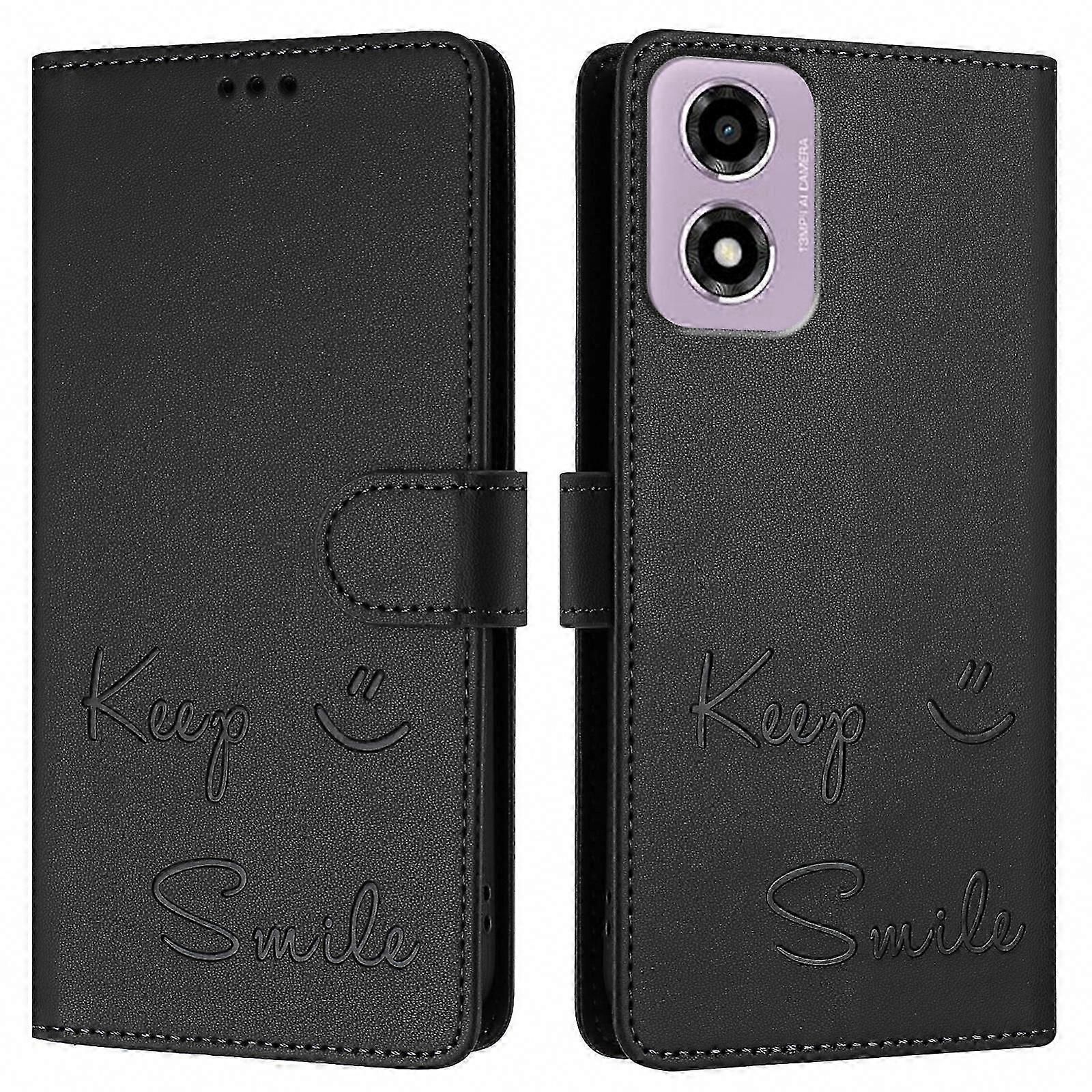 Leather Phone Case For Motorola Moto E14