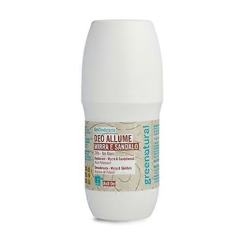 Roll-on deodorant alum myrrh and sandalwood 75 ml