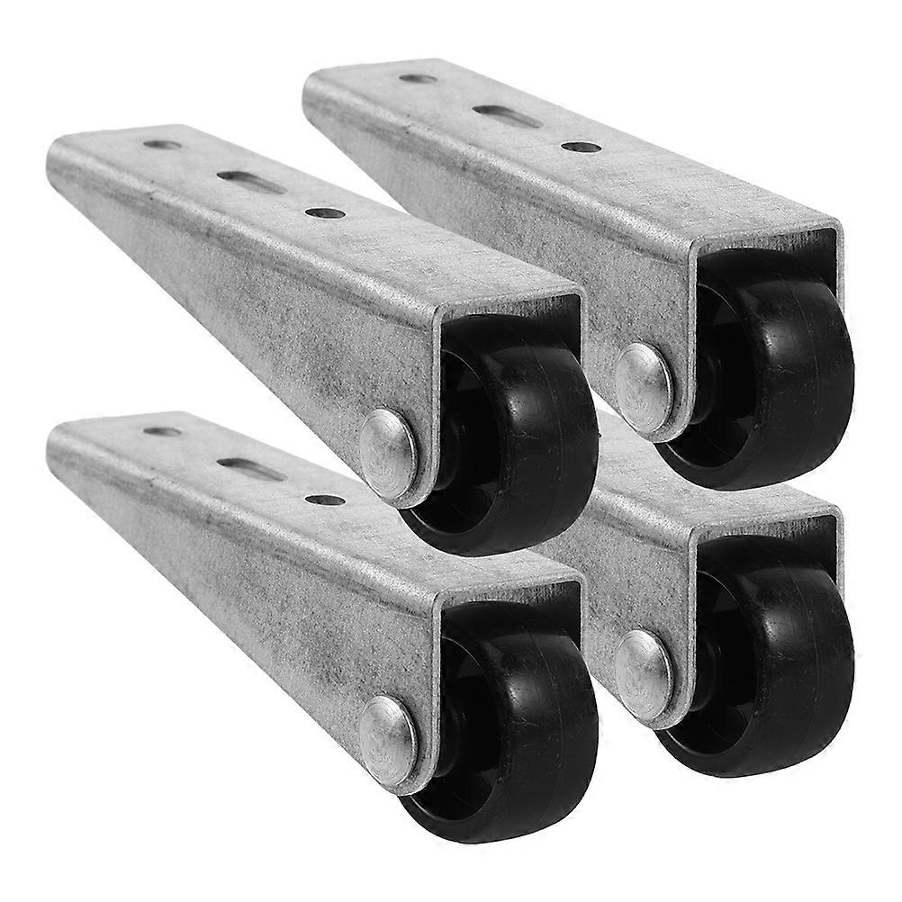 Heavy Duty Rolling Casters 4Pcs Folding Table Nylon Small Wheels Smooth Silent Operation For Furniture Home Use