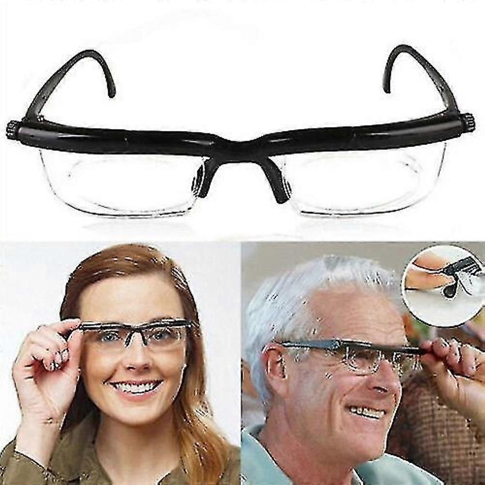 Adjustable Eye Glasses Dial Vision Variable Focus Eyewear Distance Reading