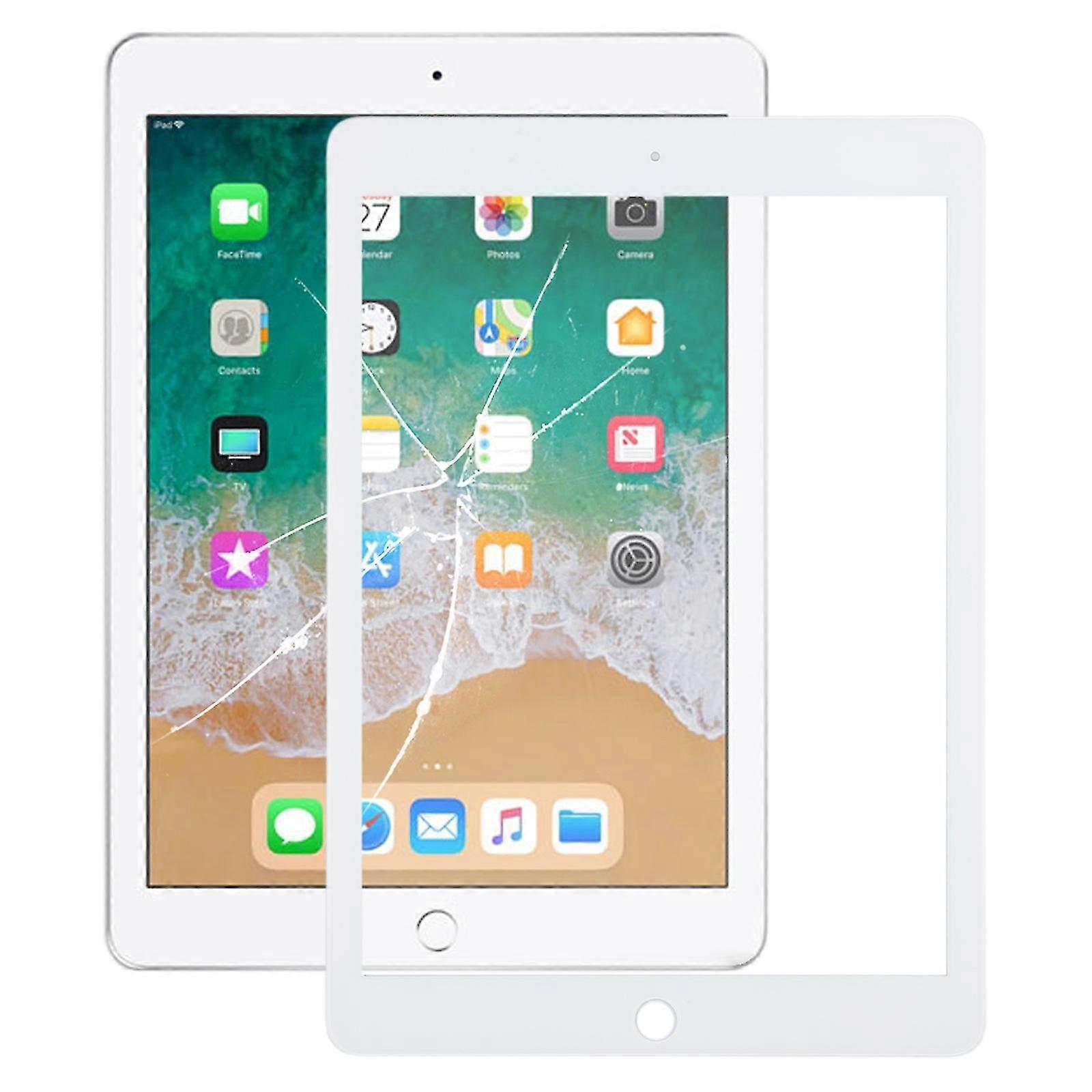For iPad 9.7 Front Screen Outer Glass Lens with OCA Optically Clear Adhesive (White) 2025