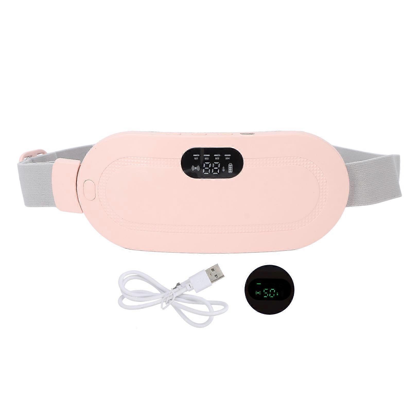 Waist Heating Belt Hot Compress Portable Lower Back Waist Vibrating Heated Belt Device for Home Office