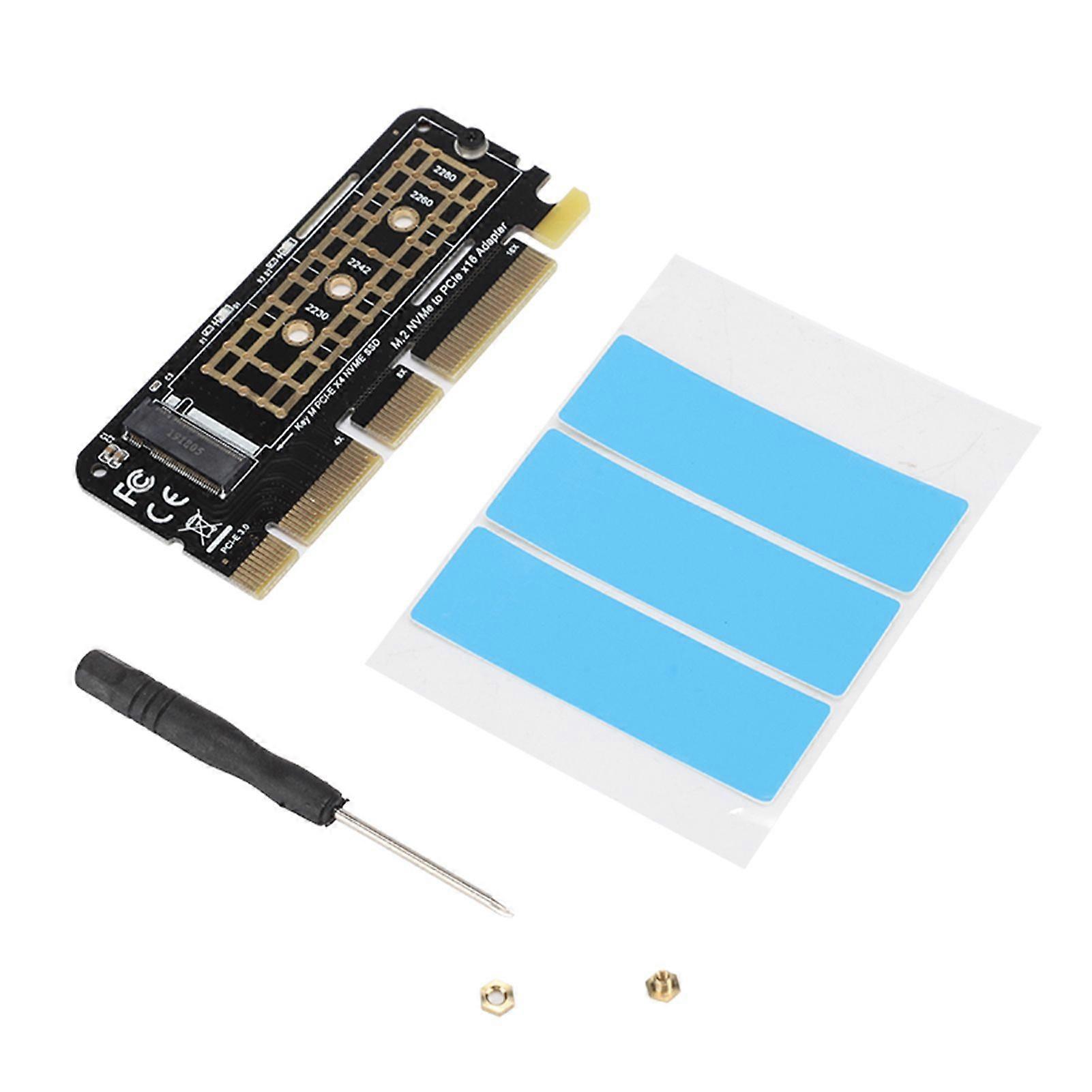 M.2 NGFF SSD to PCIE 3.0 X16 High Speed SSD Hard Disk Adapter Expansion Riser Card
