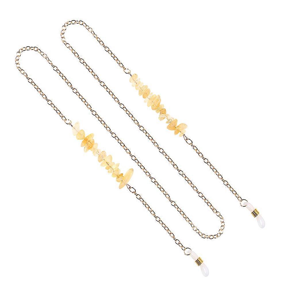 Glasses Chain Eyeglass Chain for Anti-Slip Use 1Pcs Golden Alloy Cord