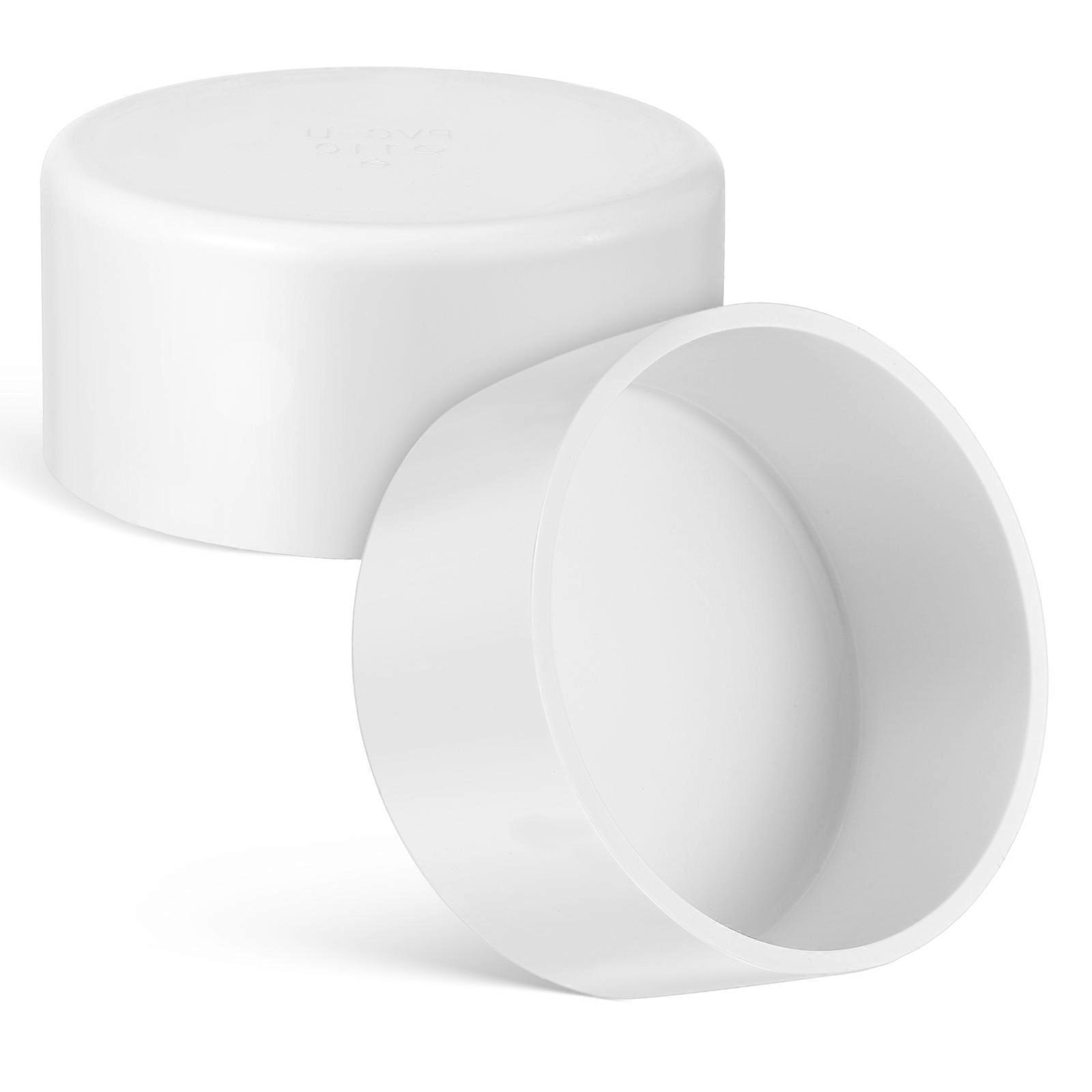 Pipe Drain Cap PVC Pipe End Plug Weather Resistant 8Pcs for Water Pipes