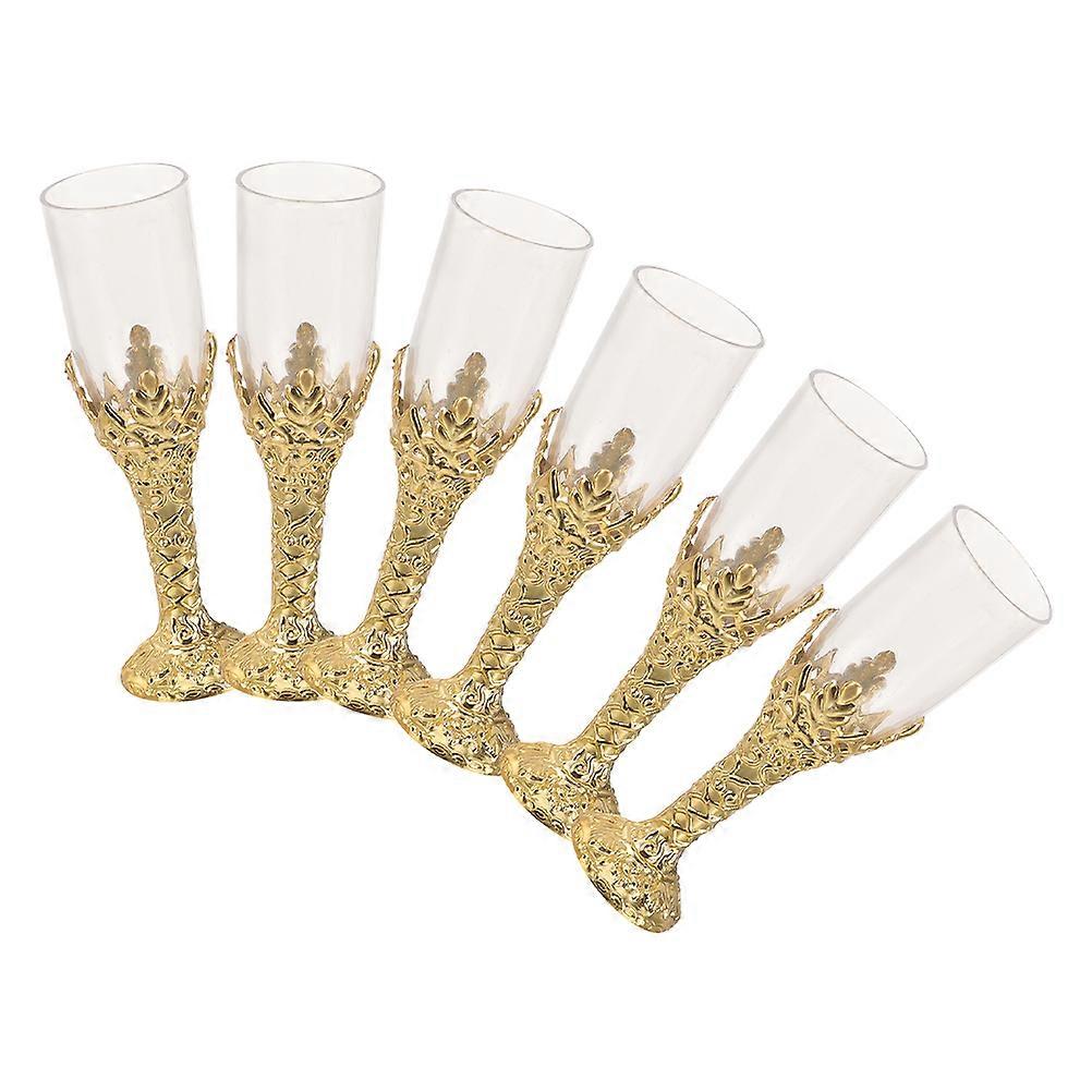 Plastic Party Goblets Cups Halloween Chalice Decorative Reusable Church Gatherings 4.3×1.2×1.2in 6Pcs