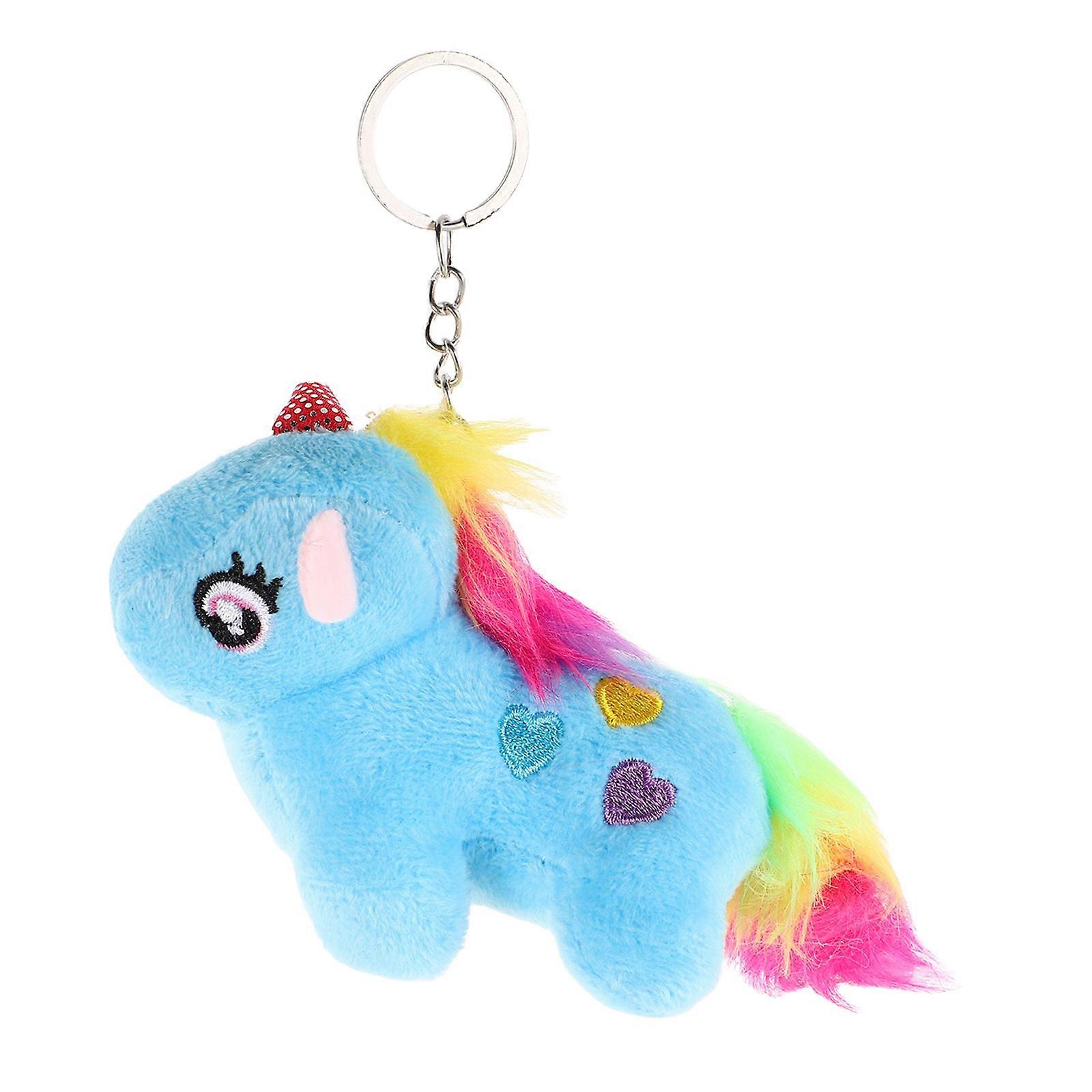 Cute Plush Unicorn Keychain for Decoration 4Pcs Soft Toy Bag Charm