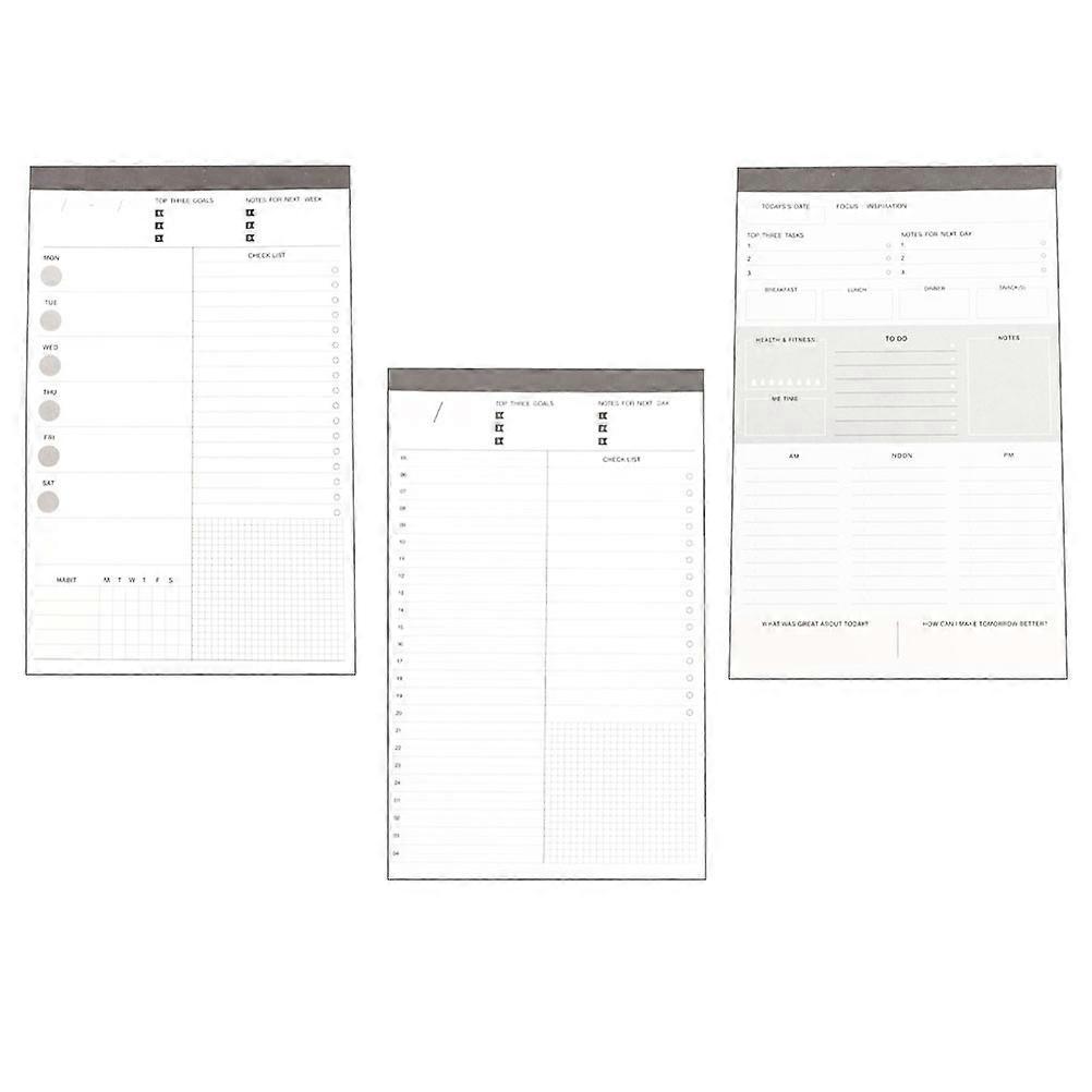 Student Note Pads Weekly Plan Notepads for 9Pcs Stationery Memo Notepads