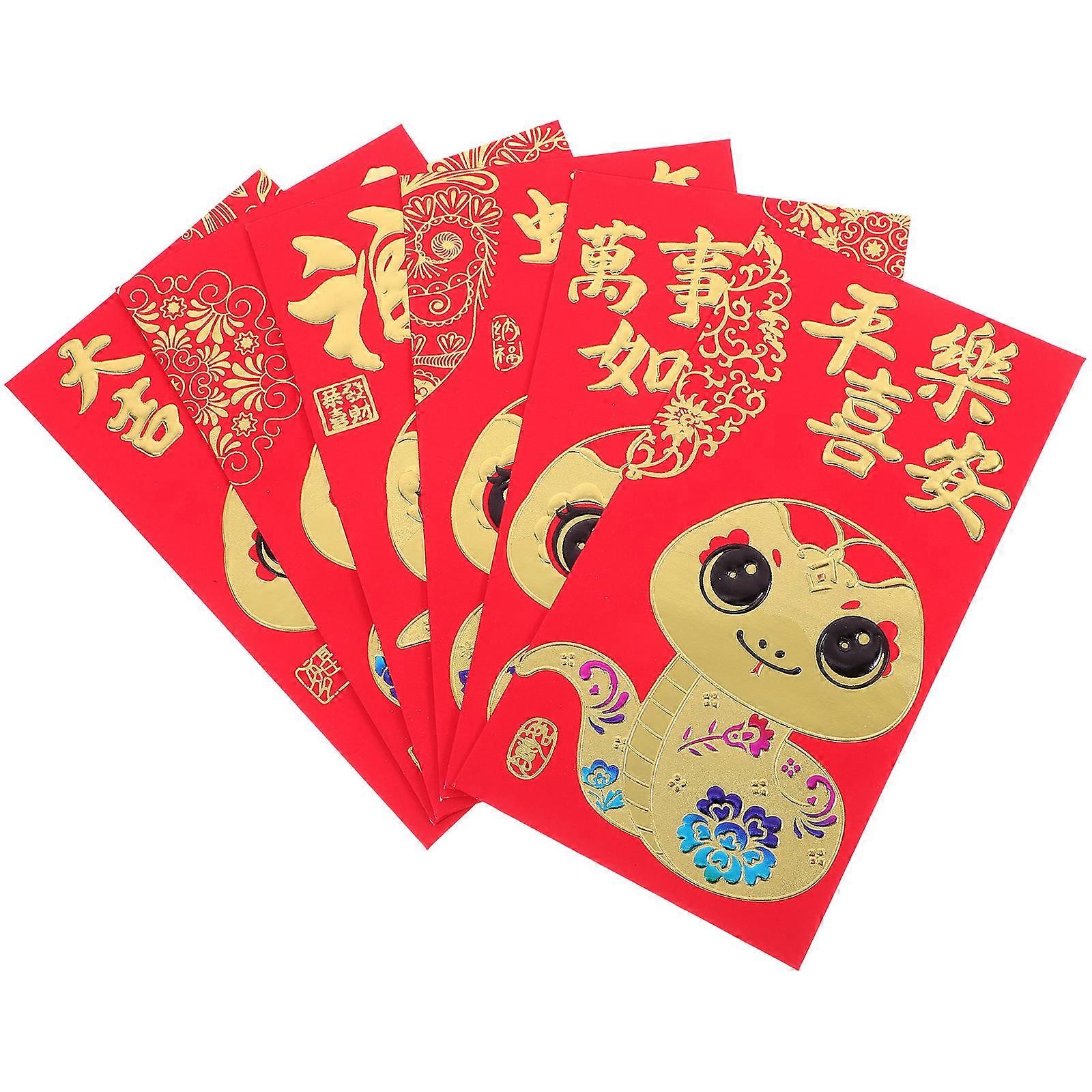 Traditional Red Packets Paper Red Envelopes for Storage 144Pcs
