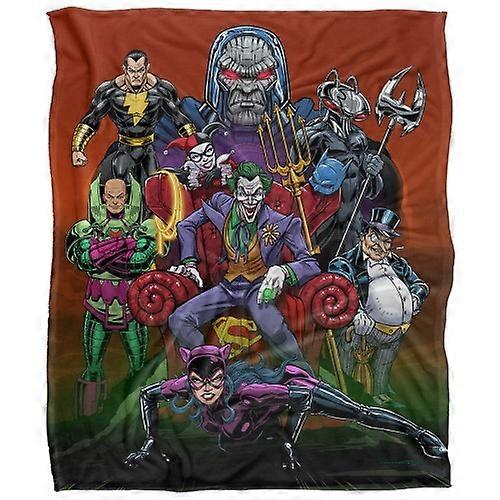 Justice League Rogues Gallery Silky Soft Touch Blanket