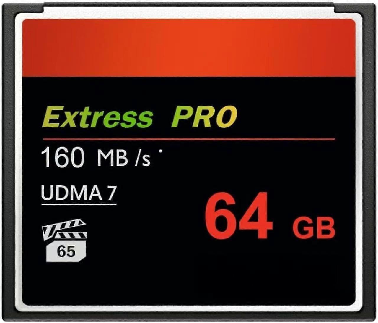 2025 Latest Model Camera CF Memory Card 64GB UDMA Speed Up to 160MB/s Black