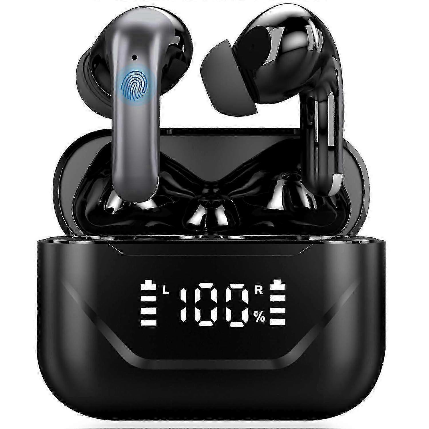 A17 Pro 3 in 1 Real Time Translator Earbuds, 144 Languages, Wireless Bluetooth, Black